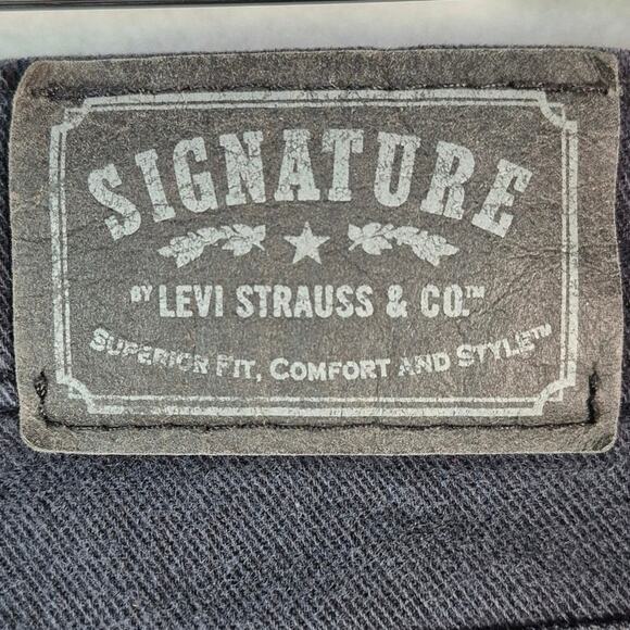 LEVIS Signature Faded Black Skinny Jeans Size Womens  12 - Picture 8 of 11